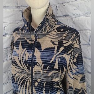 Polar Magic Women's Vintage 90s 80s Full Zip Jacket Coat Floral Medium